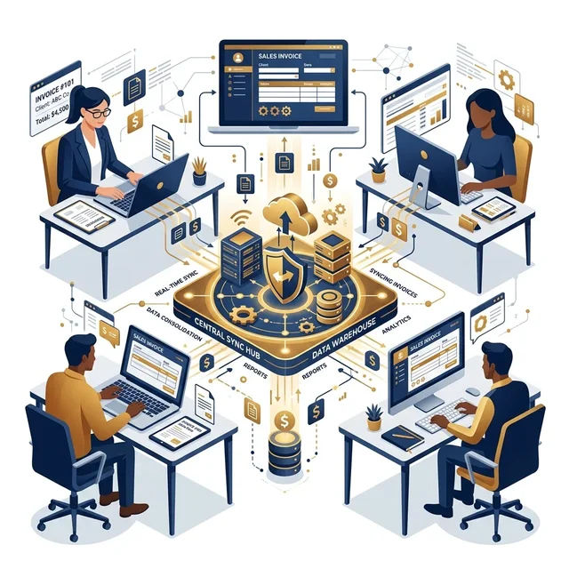 GST and Billing System Illustration